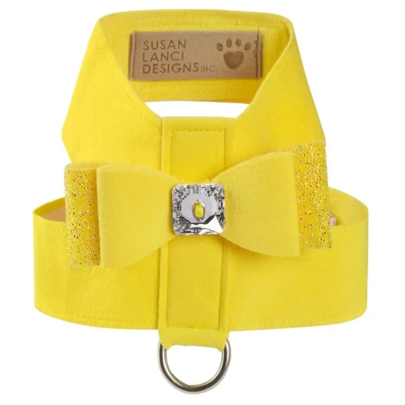 Susan Lanci AB Crystal Stellar Big Bow Tinkie Harness in Sunshine
