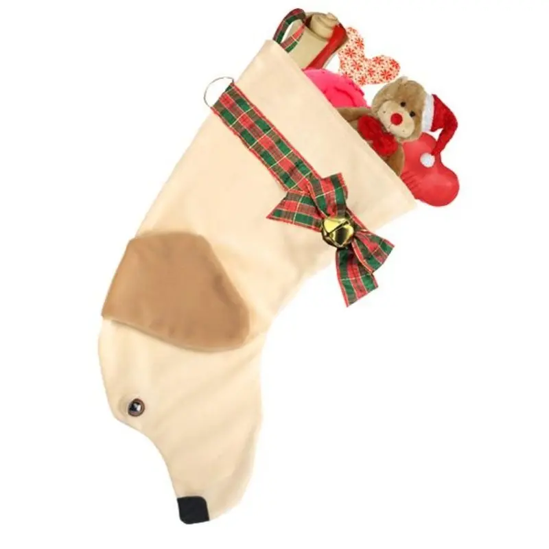 Yellow Labrador Decorative Dog Christmas Stocking