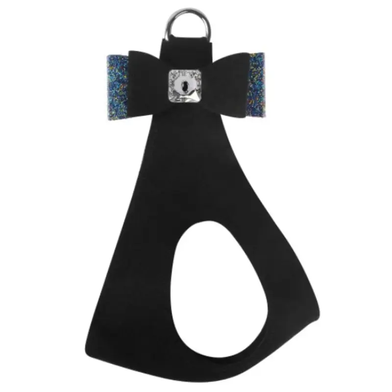 Susan Lanci AB Crystal Stellar Big Bow Step in Harness in Black