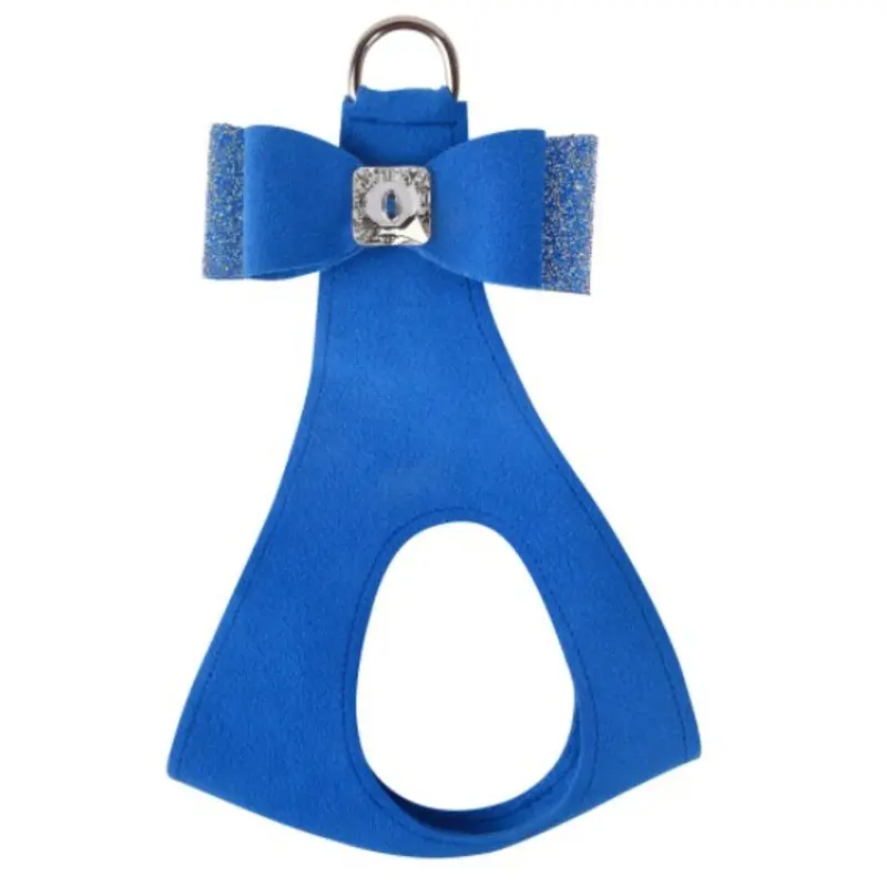 Susan Lanci AB Crystal Stellar Big Bow Step in Harness in Royal Blue