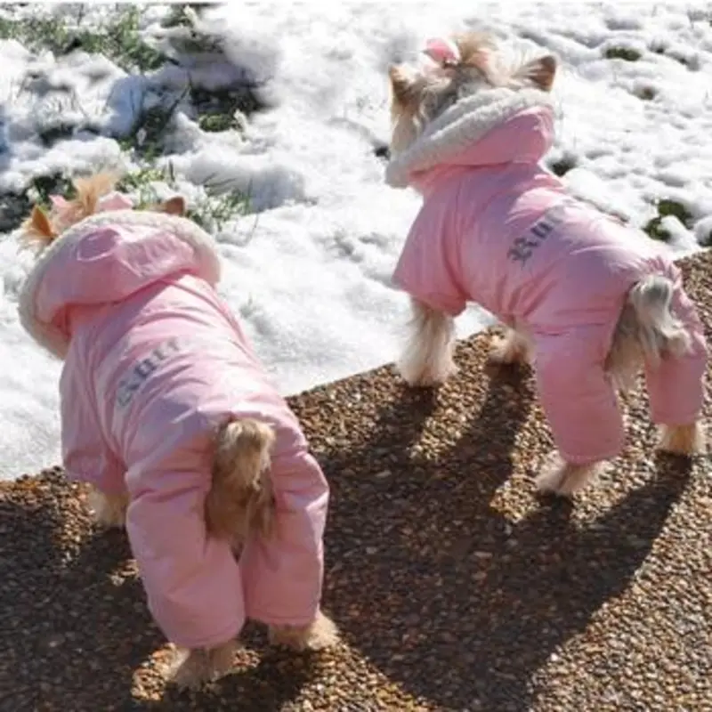 Ruffin It Dog Snow Suit Harness - Pink
