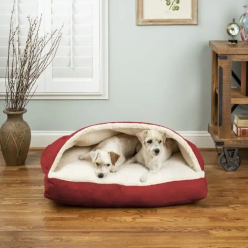 Cozy Cave Rectangle Dog Bed in Many Colors