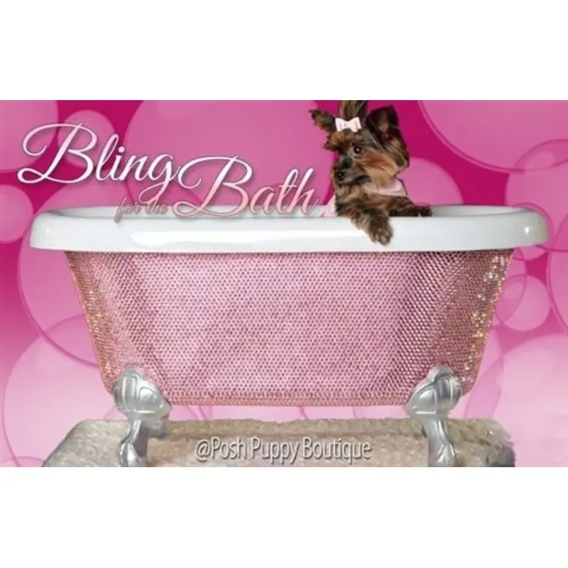 Diamond Crystal Dog Bathtub - Many Colors