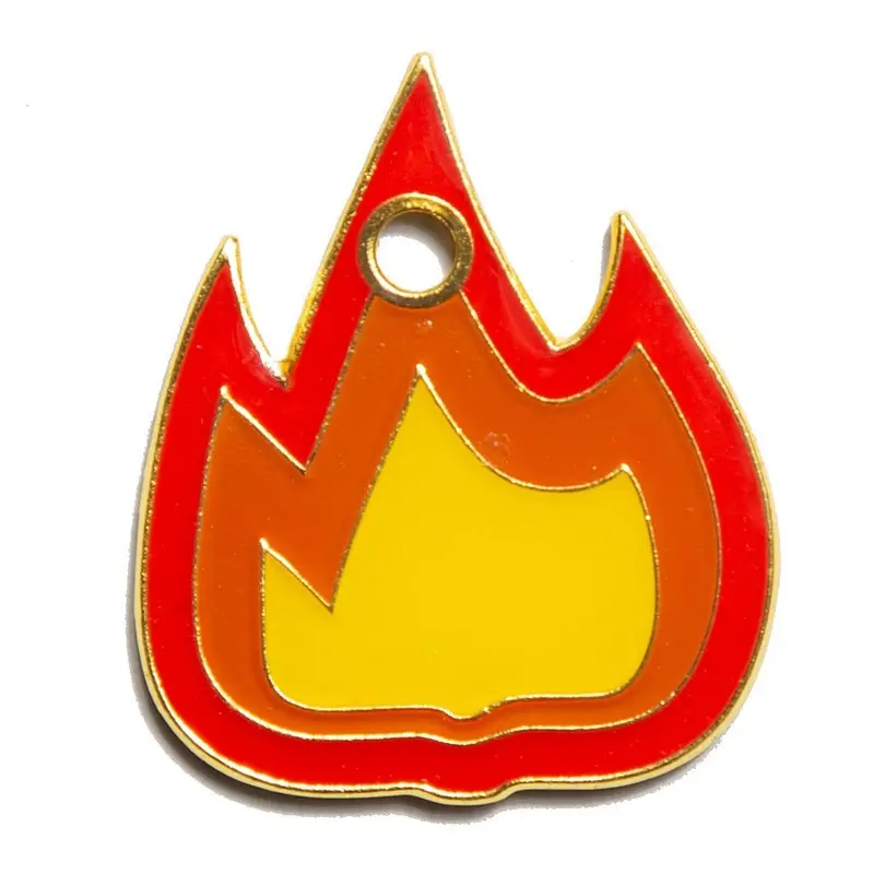 Flame Pet ID Tag