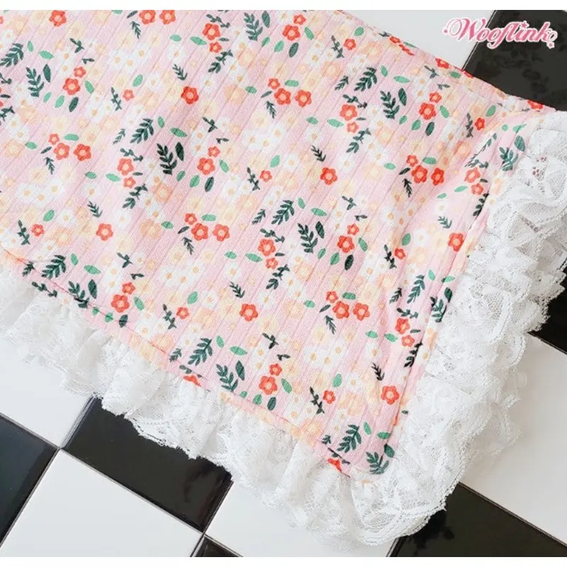 Wooflink Blooming Flowers Blanket - Pink