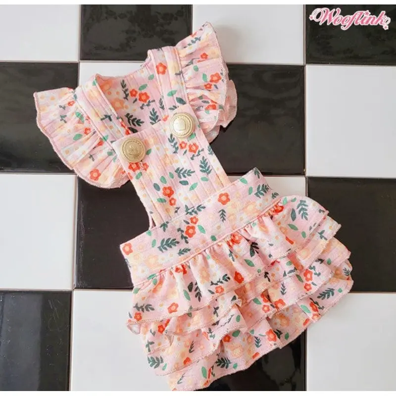 Wooflink Blooming Flowers Dress - Pink