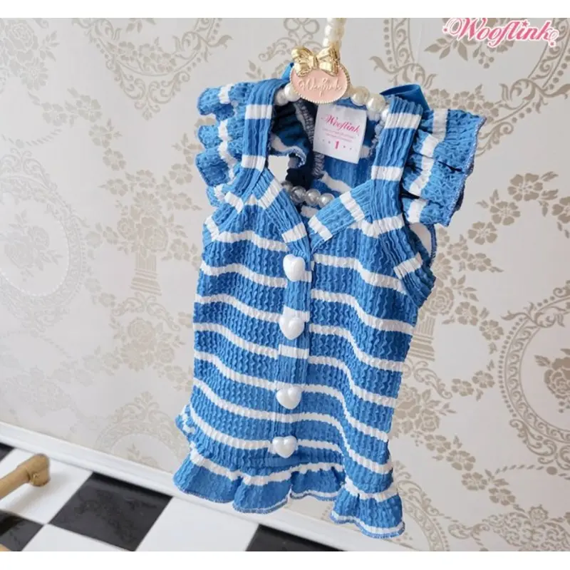 Wooflink Summer Vacation Mini Dress - Blue