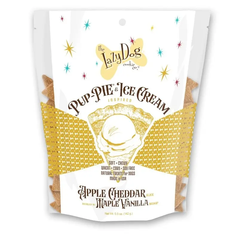 Pup-PIE & Ice Cream Slices Apple Cheddar w/ Maple & Vanilla