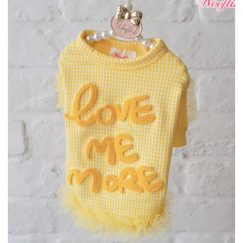 Wooflink Love Me More Top - Yellow