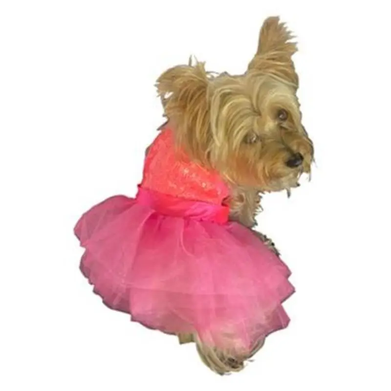 Palm Beach Neon Coral Sequin Tutu