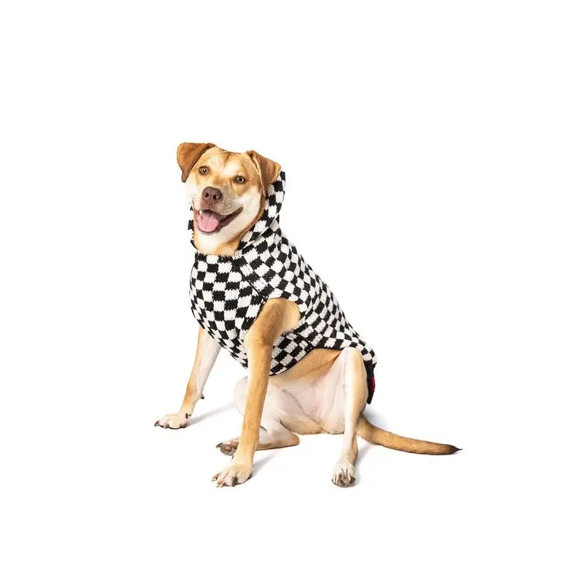 Checker Board Hoodie Sweater