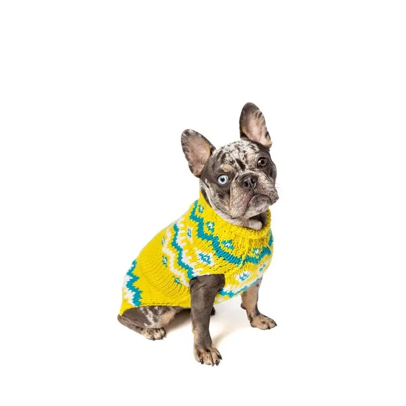 Electric Yellow Fairisle Sweater
