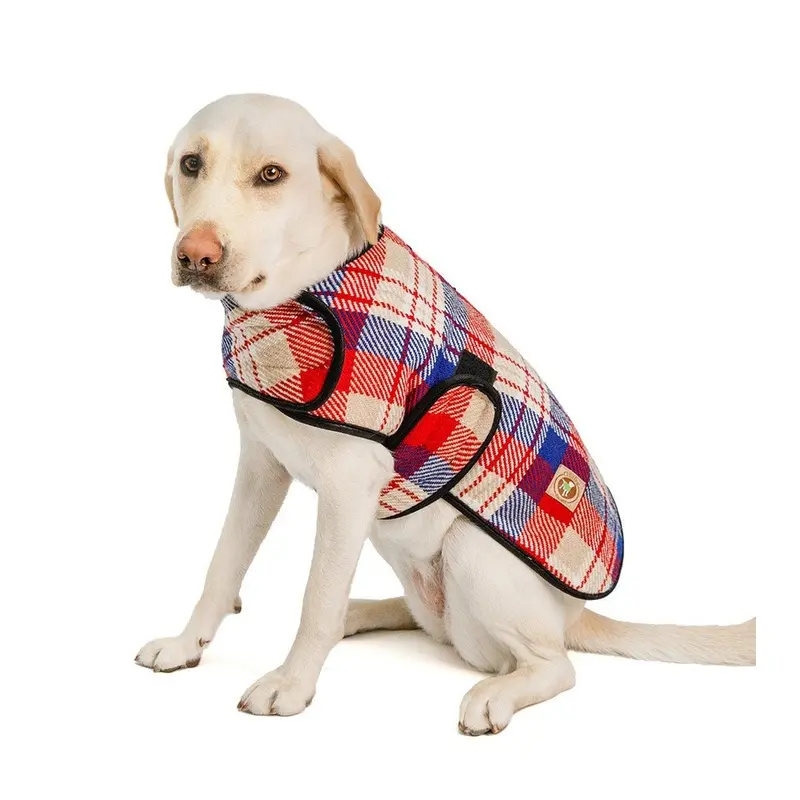 Red Field Plaid Coat
