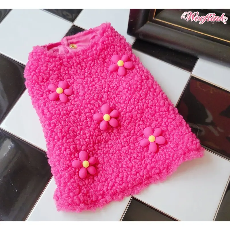 Wooflink Vivid Winter Coat in Pink