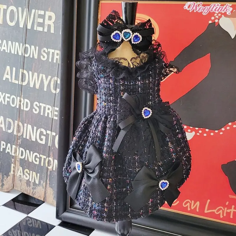 Wooflink Winter Princess Dress in Black