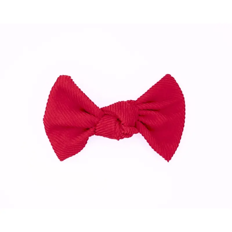 Corduroy Hair Bow - Love