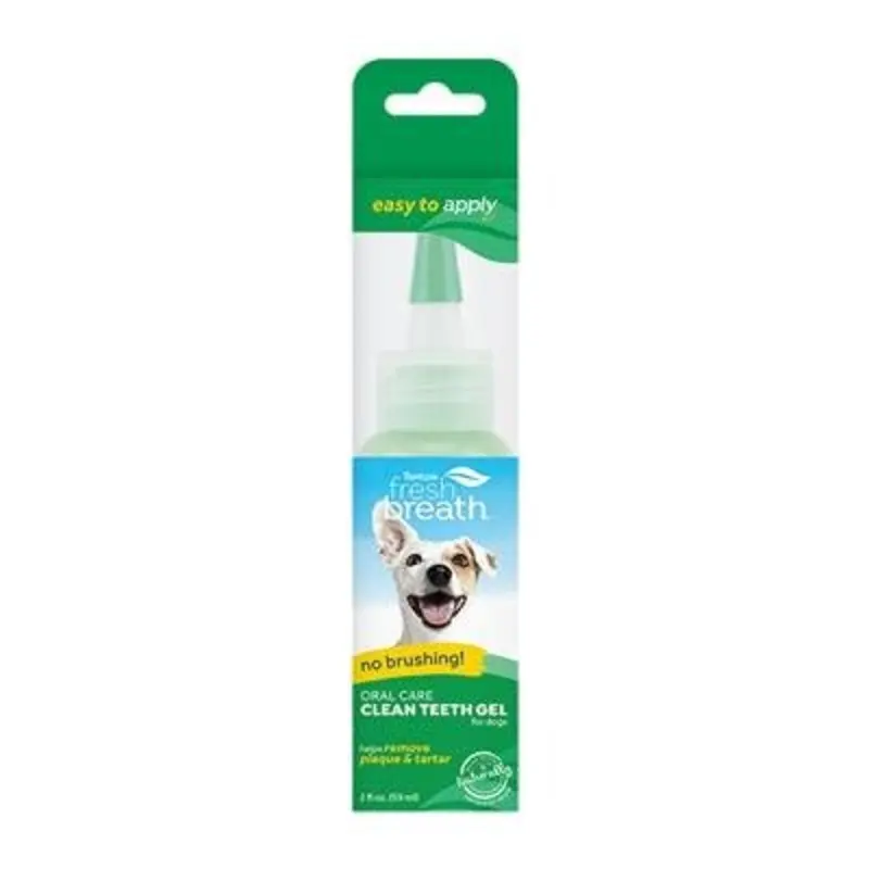 Fresh Breath No Brushing Clean Teeth Dental & Oral Care Gel for Dogs, 2oz.