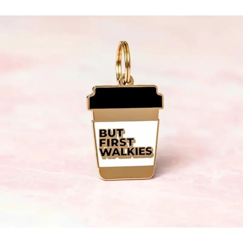 But First Walkies Pet ID Tag