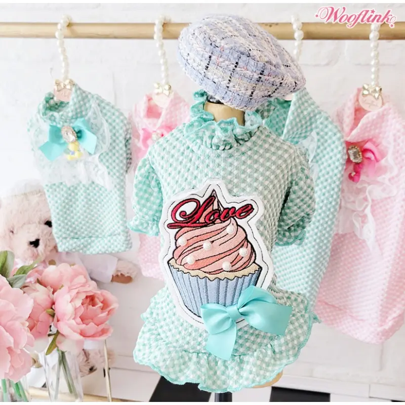 Wooflink You Are My Cupcake Dress - Green