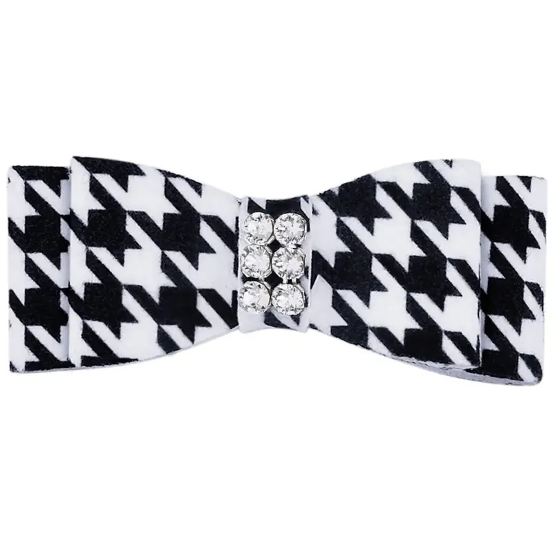 Susan Lanci Houndstooth Giltmore Hair Bow