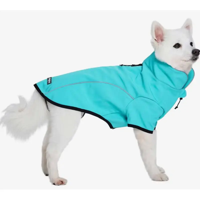 Waterproof Jacket Reflective Softshell Jacket in Cyan Blue
