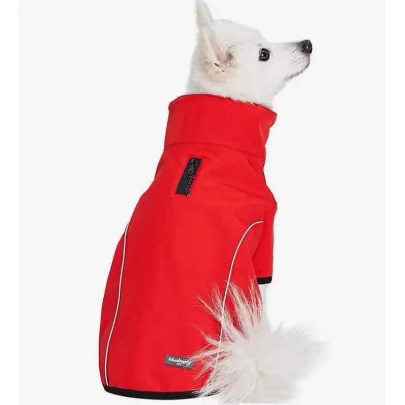 Waterproof Jacket Reflective Softshell Jacket in Red