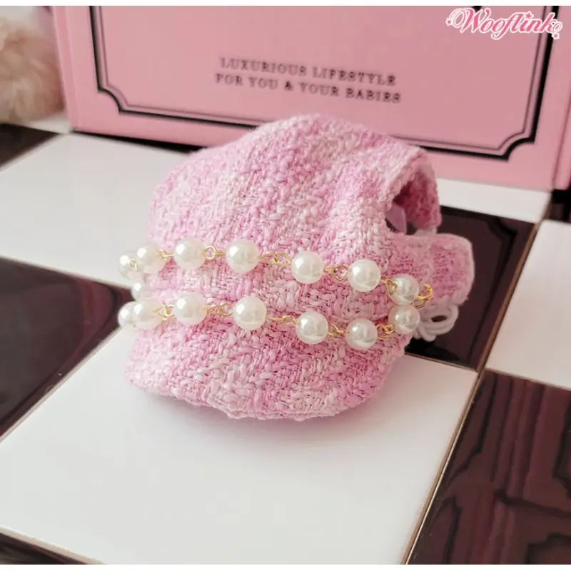 Wooflink Tweed Cap 2 - Pink