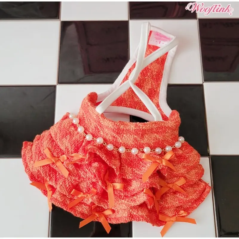 Wooflink Tweed Skirt 2 - Orange