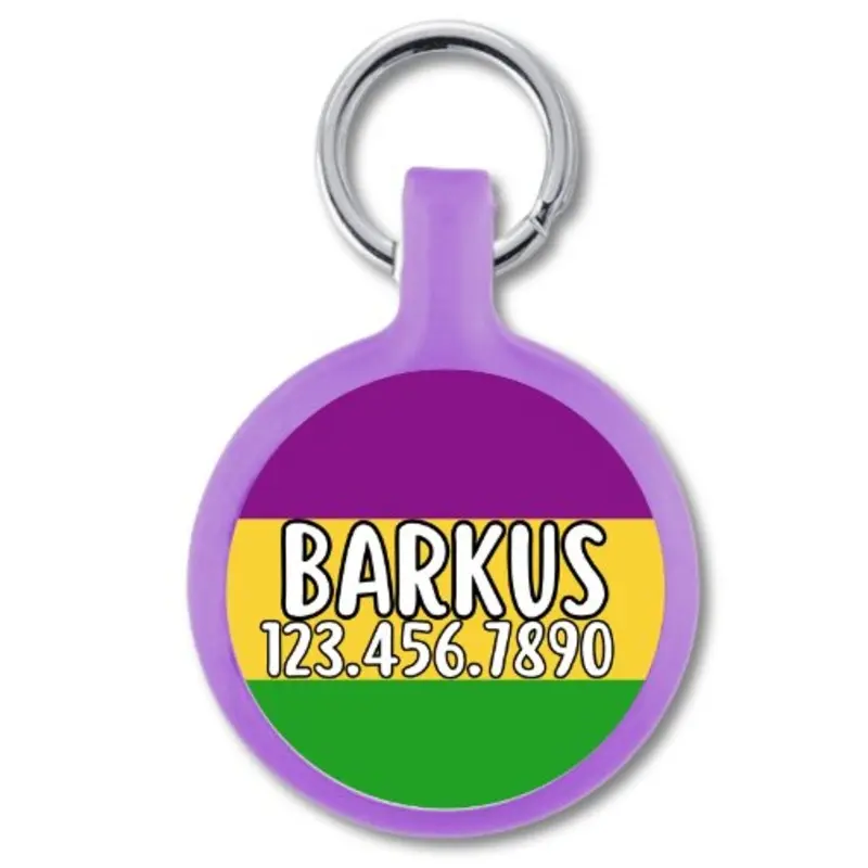 Mardi Gras Color ID Tag