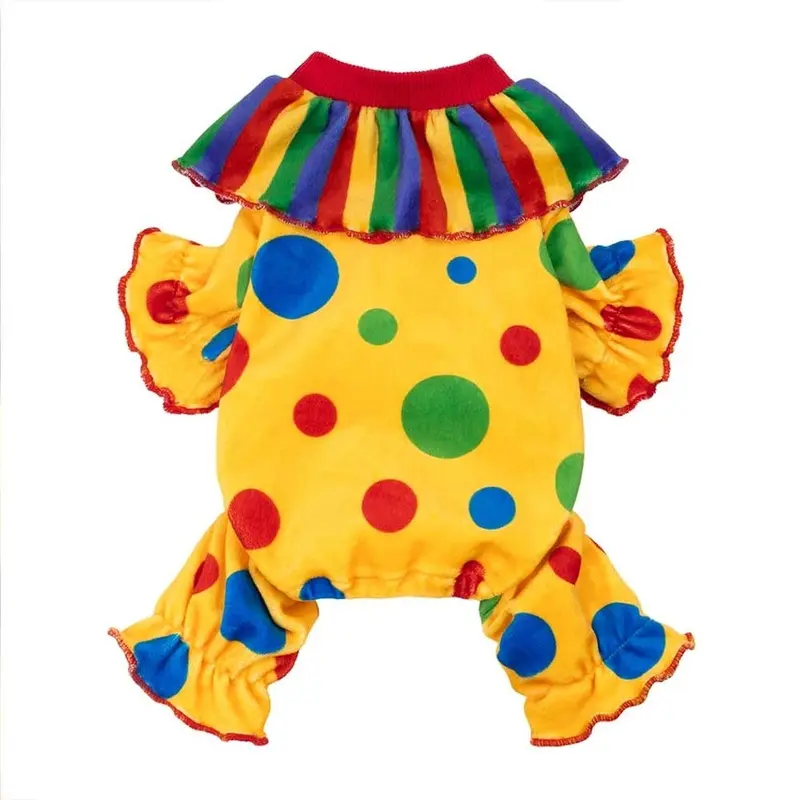 Colorful Dots Dog Clown Costume