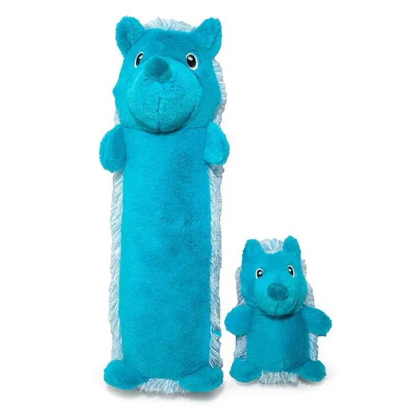 ThoozyPet Hedgehog Plush Dog Toy Blue