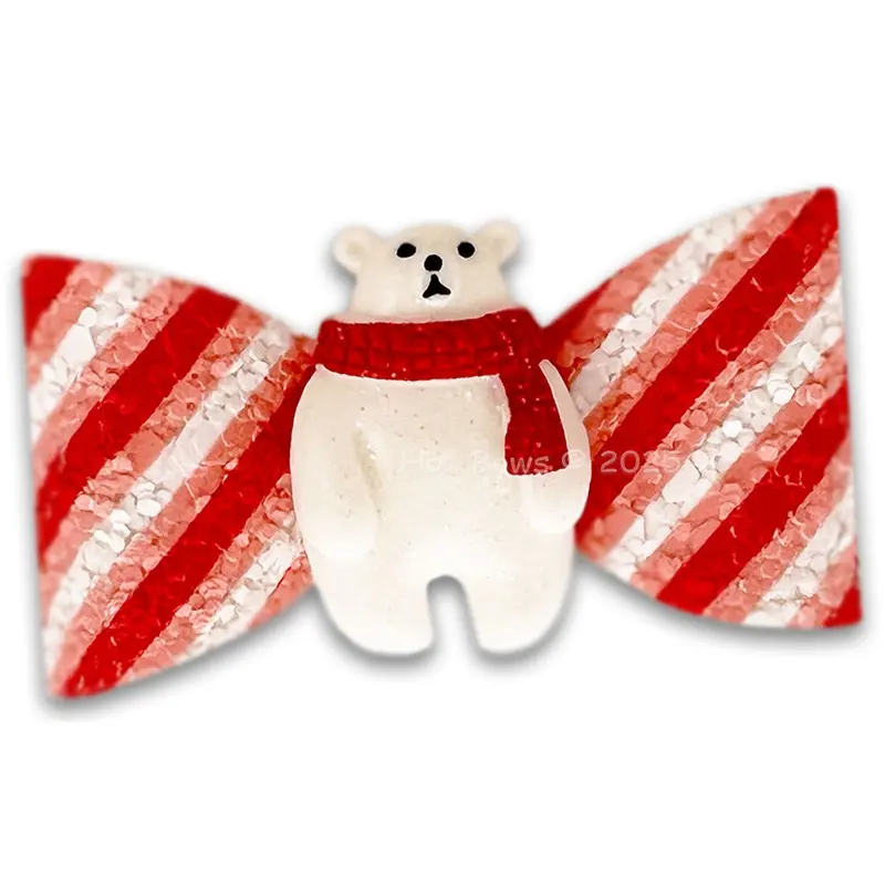 North Pole Hair Bow