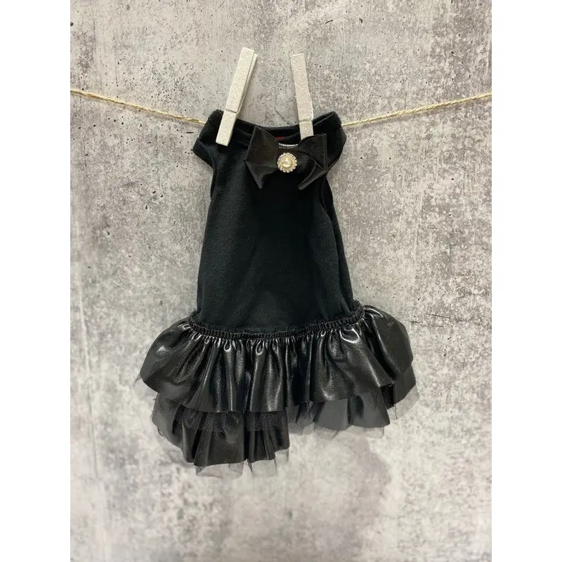 Let's Rock! Pleather Dog Tutu Dress