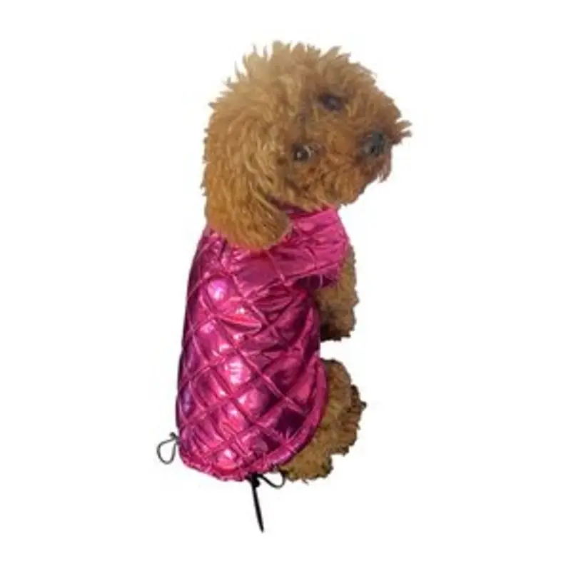 Mercedes Metallic Coat in Raspberry