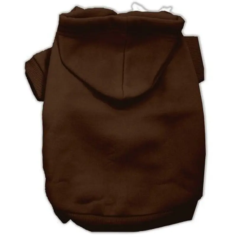 Plain Pet Hoodies in Brown