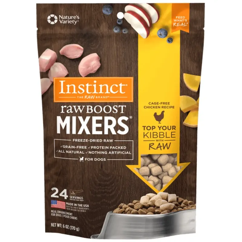 Instinct Raw Boost Mixers Cage-Free Chicken Recipe Dog Food Topper, 6oz