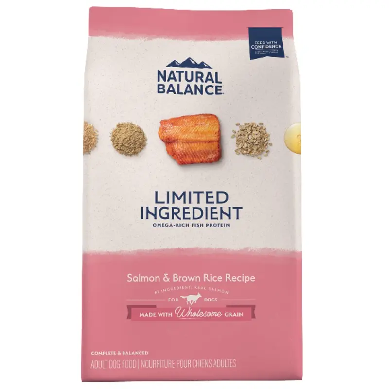 Natural Balance Limited Ingredient Salmon & Brown Rice Recipe Dry Dog Food, 24lb
