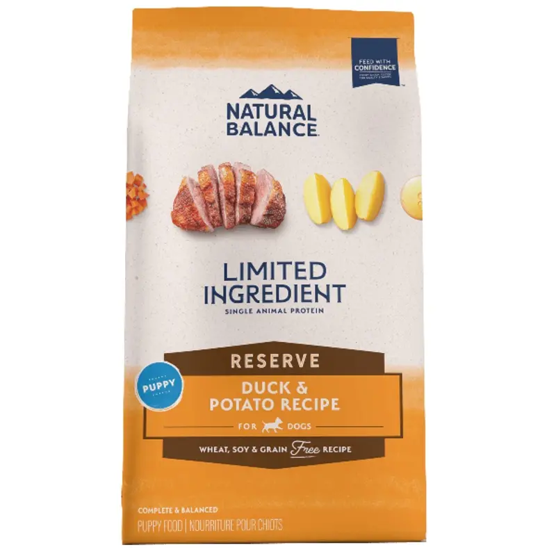 Natural Balance Reserve Grain Free Duck & Potato Puppy Recipe Dry Dog Food