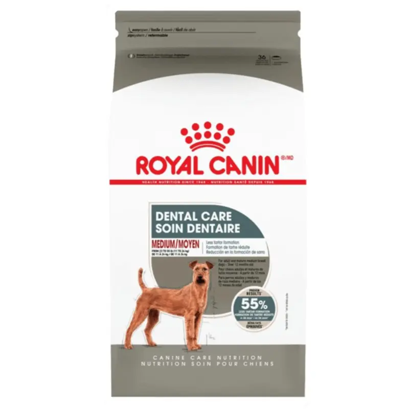 Royal Canin Medium Adult Dental Care Dry Dog Food, 28lb