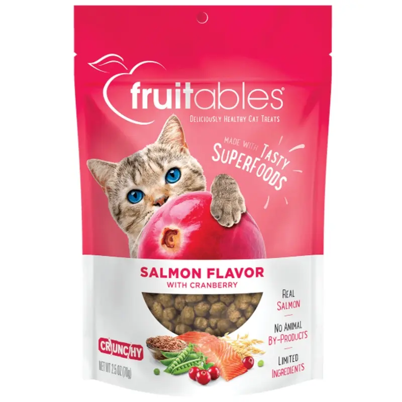 Fruitables Salmon Flavor with Cranberry Cat Treats