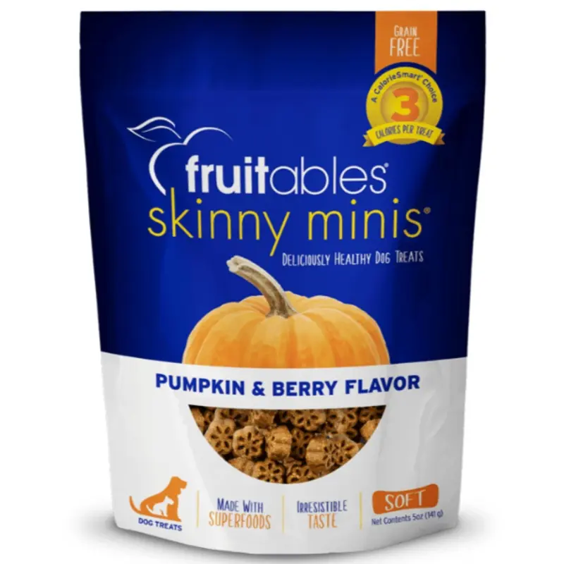 Fruitables Skinny Minis Pumpkin & Berry Flavor Dog Treats