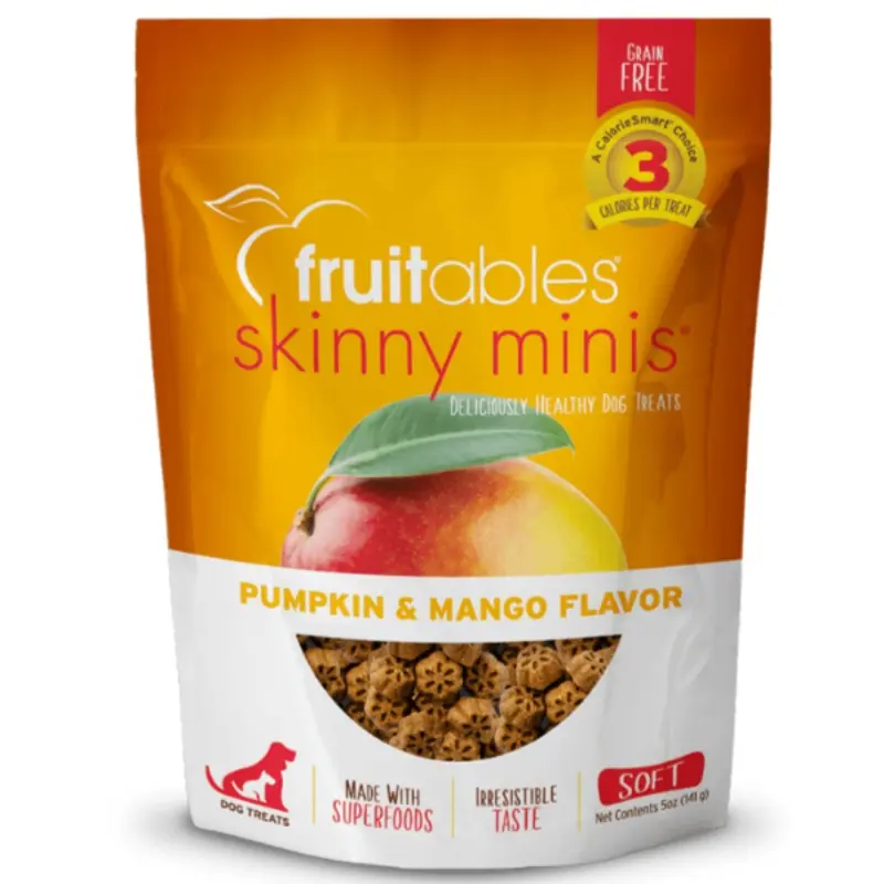 Fruitables Skinny Minis Pumpkin & Mango Flavor Dog Treats
