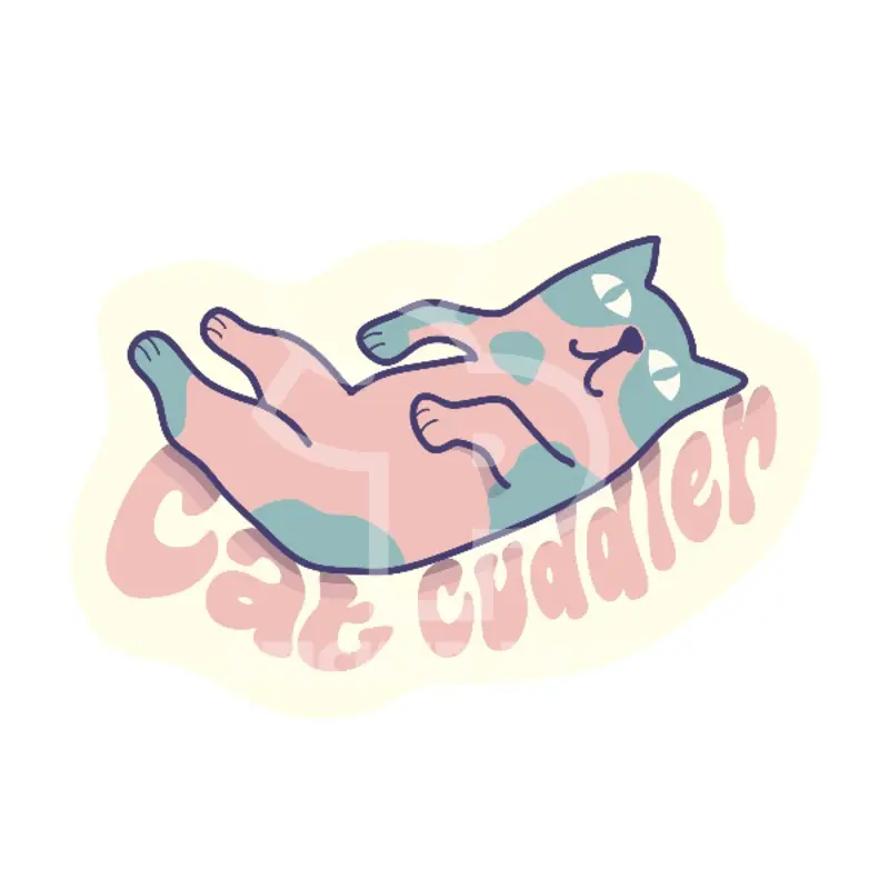 Sticker Pack Cat Cuddler; Small Sticker