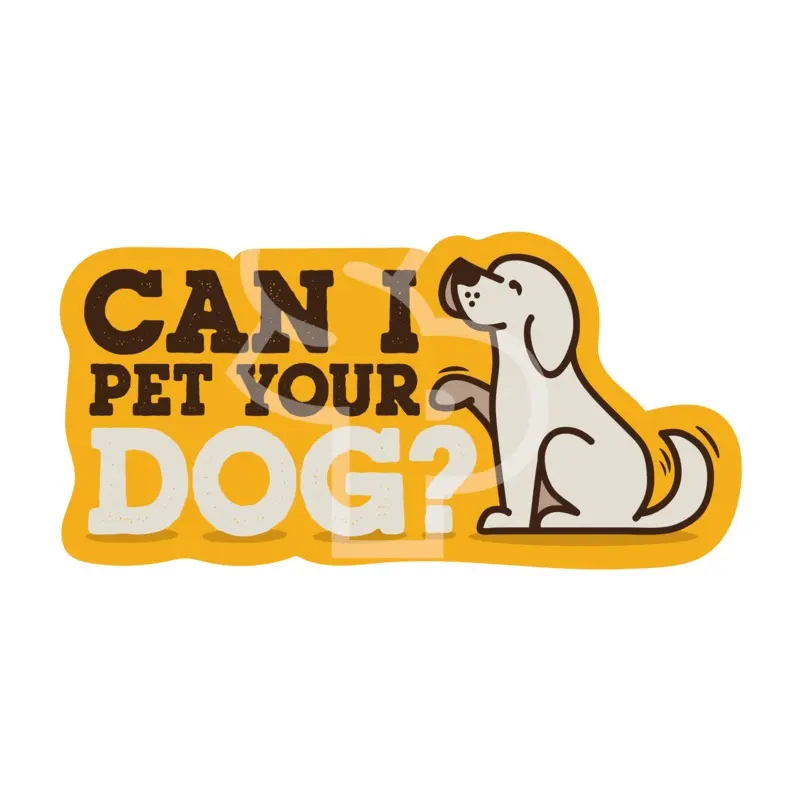 Sticker Pack Dog Sayings - Pet Your Dog; Small Sticker