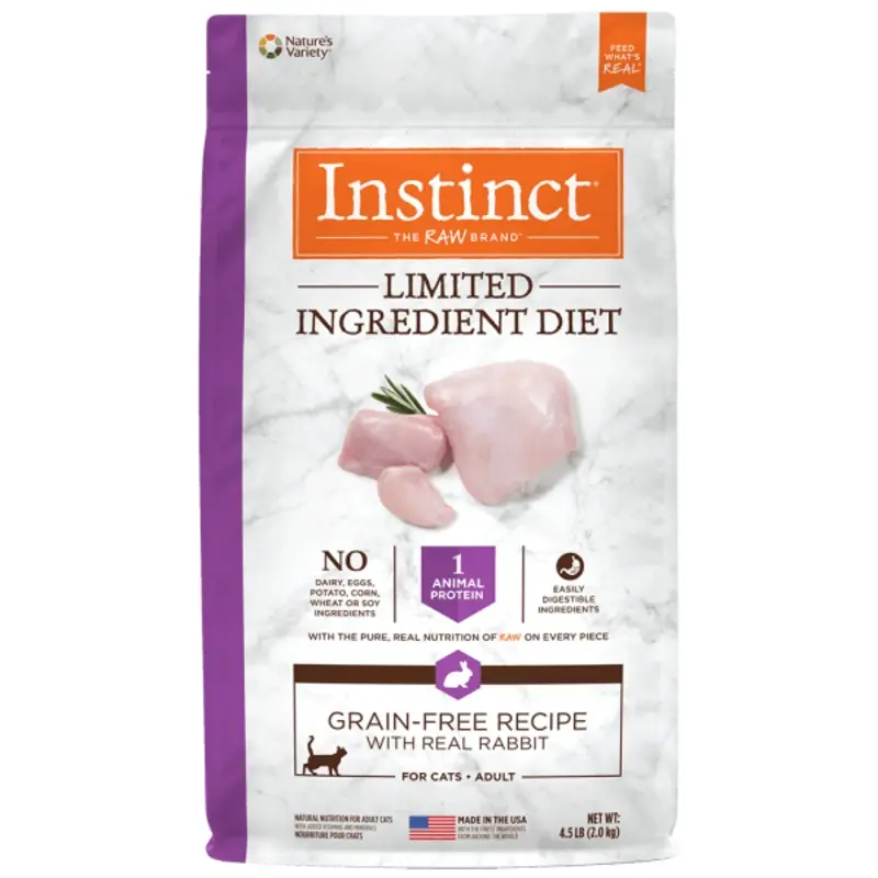 Instinct Limited Ingredient Diet Real Rabbit Recipe Dry Cat Food, 4.5lb