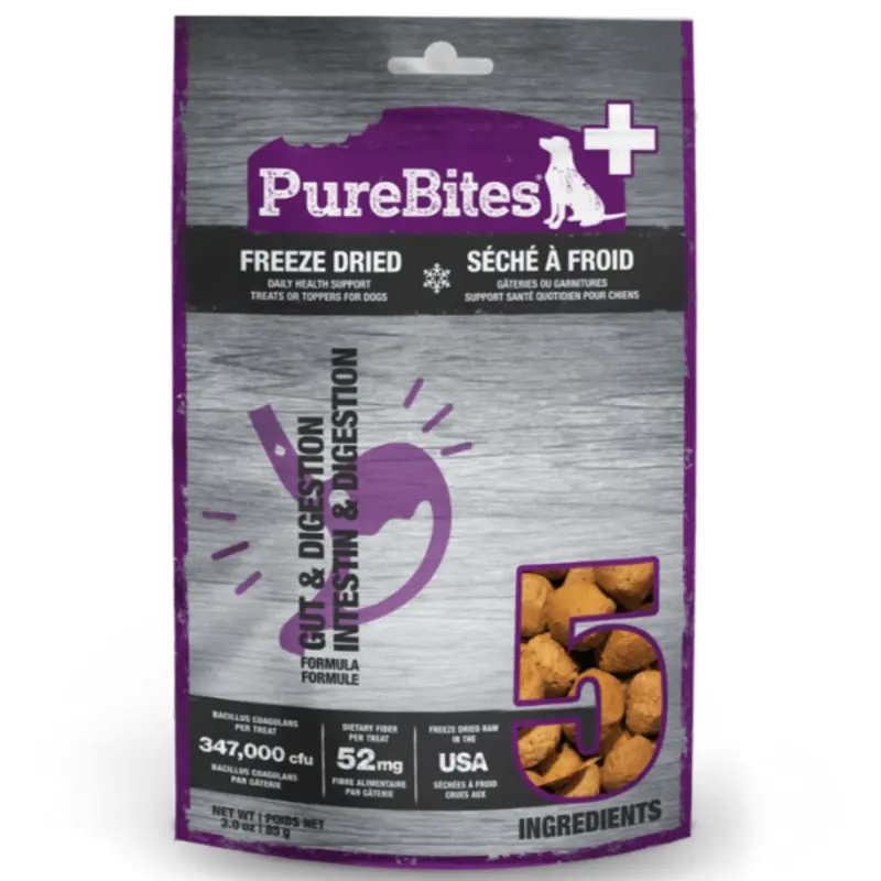 PureBites+ Digestion Freeze Dried Dog Treats