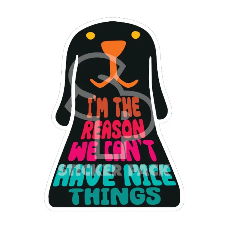 Sticker Pack I'm The Reason We Can't; Large Sticker