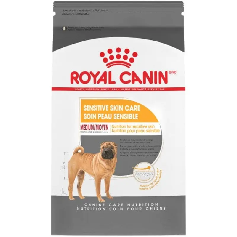 Royal Canin Medium Adult Sensitive Skin Care Dry Dog Food, 30lb