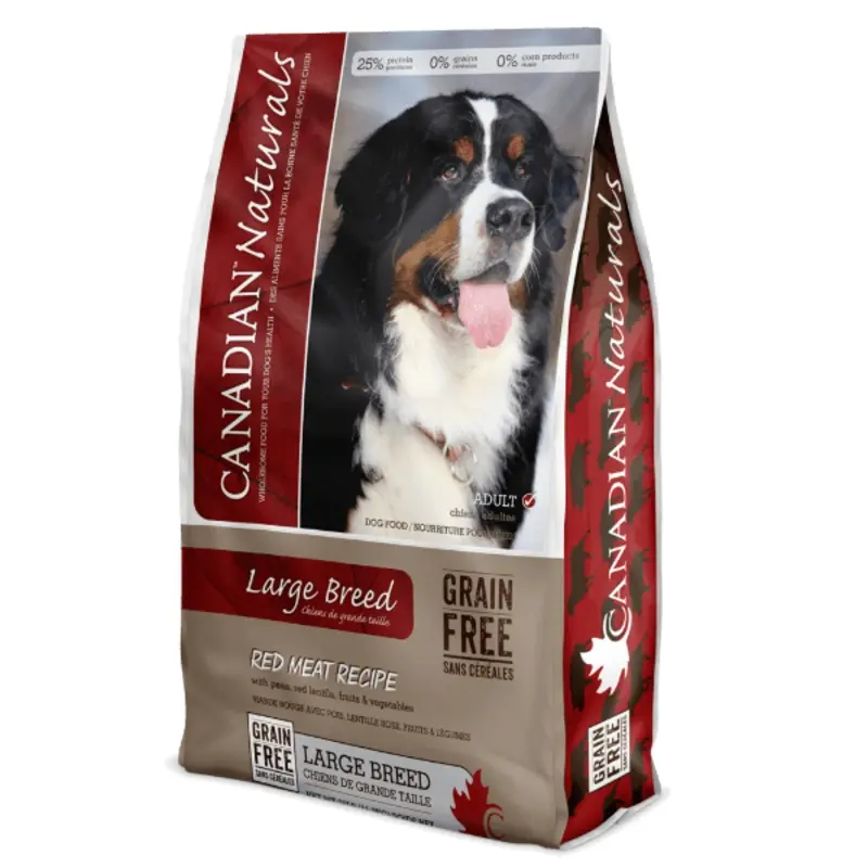 Canadian Naturals Grain Free Large Breed Red Meat Recipe Dry Dog Food, 28lb