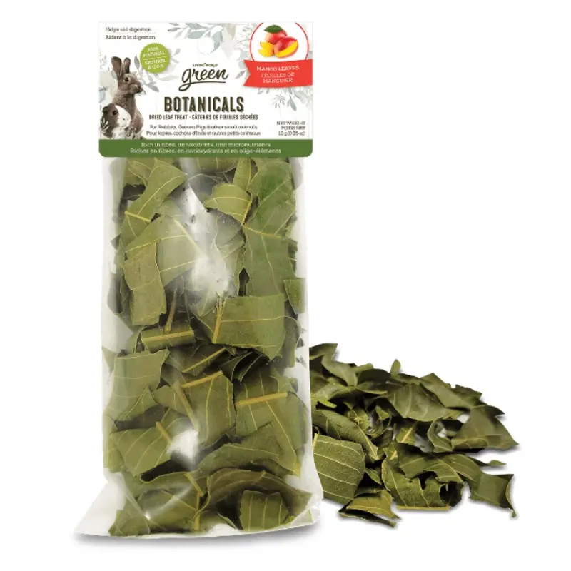 Living World Green Botanicals Dried Mango Leaves Treat